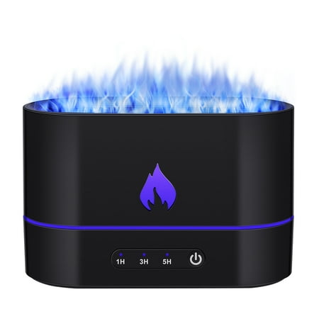 

LED Light Flame Humidifier Essential Oil Diffuser Noiseless Bedroom Mist Humidifier Aroma Diffuser Timer Humidifier