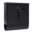 thumbnail image 3 of Fine Art Lighting Galvanized Steel Wall Mount Mailbox with Key Lock. Color: Black Sand Grain. Large Capacity, Vertical Residential Decorative, MD01, 3 of 7