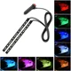 thumbnail image 4 of Lámpara de tira de 12 LED con USB para encendedor de coche, luz de ambiente, grifo adhesivo multicolor, decoración para salpicadero, toma de pie, estilo de coche, 4 of 5