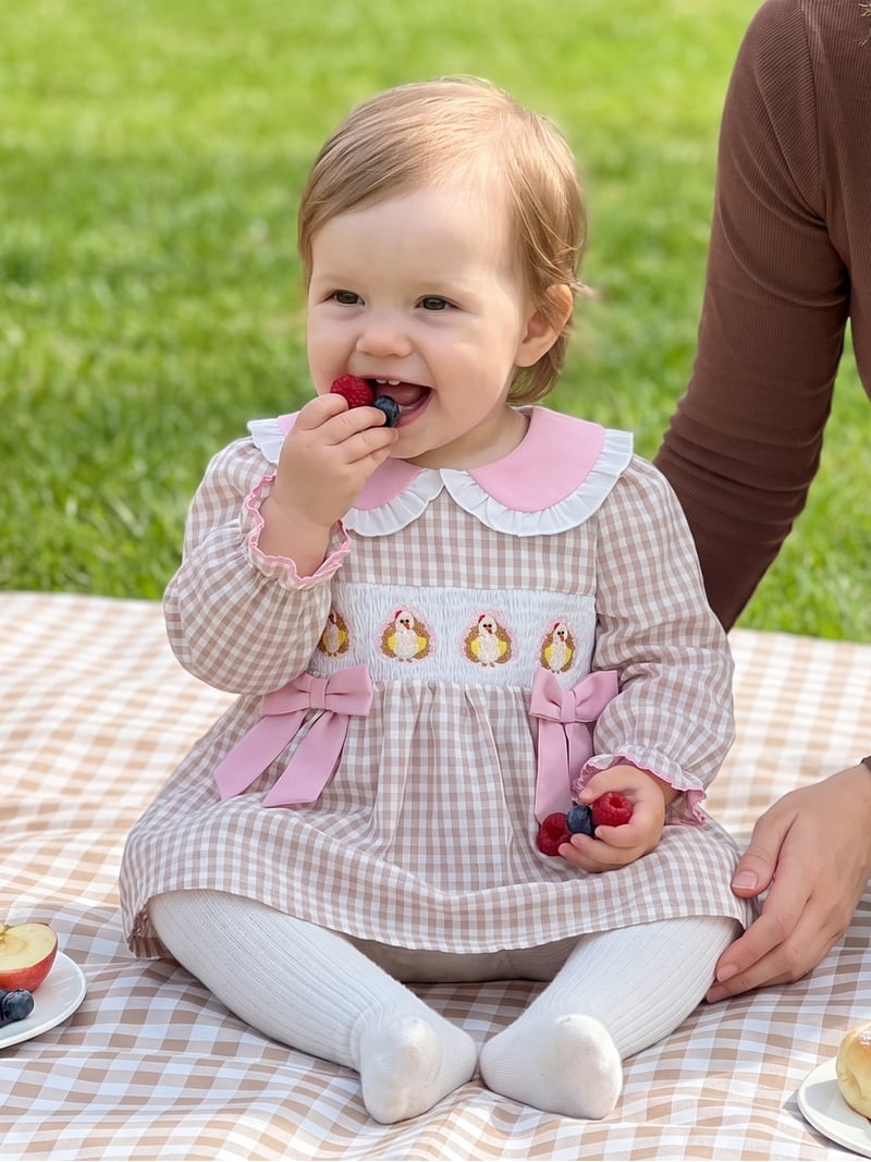 long sleeve smocked thanksgiving dress Smocked Thanksgiving Outfits & Dresses: Wholesale Price, High-Quality