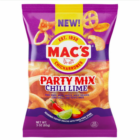 Mac's Chili Lime Party Mix, 4 oz Bag