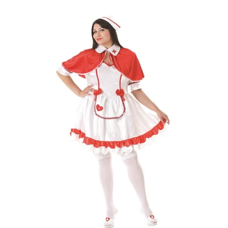 Caped Nurse Plus size costume