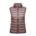 thumbnail image 5 of Chaqueta de plumón ligera de otoño e invierno, chaleco de cuello alto para mujer coreana, chaleco de plumón de gran tamaño, forro versátil, 5 of 5