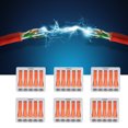 thumbnail image 4 of Compact Wire Fast Connection Terminal Compact Wire Fast Connection Terminal Block Lever Nut 5 Conductor Compact Connectors Conductor 40Pcs Lever Nut Connector 5 Way Conductor, 4 of 8