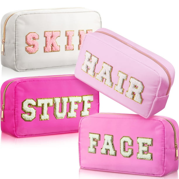 Organizador de maquillaje de viaje impermeable Remerry, 4 unidades, bolsas cosméticas