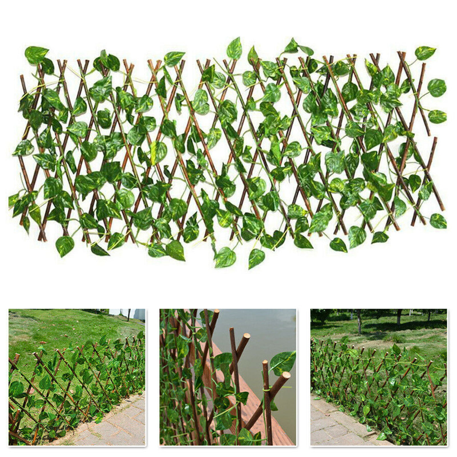 Artificial Garden Plant Fence UV Protected 98 Expanding Fence Retractable Fence 