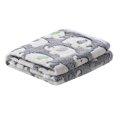 thumbnail image 2 of Guiexla Pet Winter Blanket Super Soft Elephant Pattern Cozy Coral Fleece Cartoon Style Washable Dog Puppy Cat Throw Cage Sleeping Blanket, 2 of 8