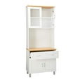 thumbnail image 3 of Hodedah HIK92 Kitchen China Cabinet with Transparent Doors, White, 3 of 8