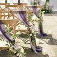 thumbnail image 3 of Wedding Chair Aisle Decorations Dusty Rose Wedding Decorations For Ceremony Reception Outside, 3 of 5