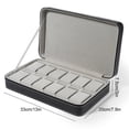 thumbnail image 4 of freestylehome Watch Box With Multiple Size Compartments For Watch Collectors Dustproof Earring Holder balck 12 slots 1Set, 4 of 6