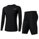 thumbnail image 3 of Traje de baño para hombre, manga larga, parte superior de cinco puntos, bañador de entrenamiento de natación profesional, piel de tiburón, secado rápido, buceo, 3 of 4