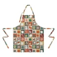 thumbnail image 2 of Multicolor Christmas Apron-Garden Aprons for Women with Pockets-Cotton Linen Waterproof Kitchen Cooking Gardening Aprons Adjustable for Kitchen,Cooking,BBQ and Salon 32"x27", 2 of 7
