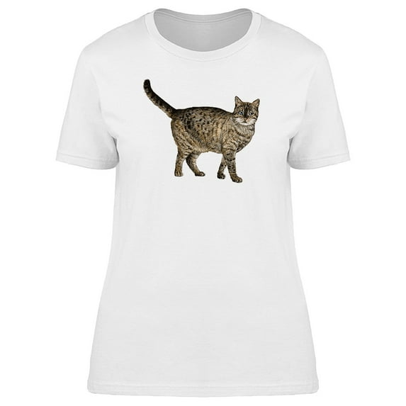 Cute Cat Cool Sketch Tee Women's -Image by Shutterstock