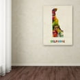 thumbnail image 3 of Trademark Fine Art "Delaware Map" Canvas Wall Art by Michael Tompsett, 3 of 3