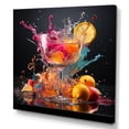 thumbnail image 2 of Designart "Collage Of Colorful Mixology II" Cocktails Canvas Wall Art, 2 of 7