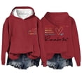 thumbnail image 1 of Chandail à Capuche Oversize pour Femmes avec Slogan Graphique, Manches Longues, Esthétique avec Poches, 1 of 2