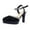 A Black, variant on Wovix Women Ankle Cross Strap Pumps Platform Stiletto Dress High Heel Trendy Dress Shoes Gift For Her Daily Work Carnival