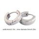 thumbnail image 5 of Guardurnaity 3 pares de pendientes cruzados para hombre, aros con bisagras, colgantes exquisitos, galvanoplastia, acero de titanio, exfoliante Ropa, zapatos y accesorios Miscelánea, 5 of 6