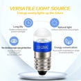 thumbnail image 3 of Ruiandsion E10 LED Screw Refrigerator Light Bulb E10 Home Bedroom Garden Light AC 110V Blue 5pcs, 3 of 7
