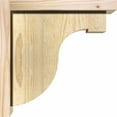 thumbnail image 3 of 6"W x 12"D x 12"H Del Monte Rough Sawn Corbel w/Backplate, Douglas Fir, 3 of 9