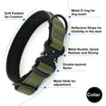 thumbnail image 3 of Plutus Pet Tactical Dog Collar, Reflective, Adjustable Heavy Duty Dog Collar, Soft Padded and Comfortable, for Small Medium and Large Dogs (Ranger Green, M), 3 of 7