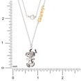 thumbnail image 4 of Peanuts Womens Snoopy Necklace 18" - Silver or Gold-Plated Sterling Silver Necklace with Snoopy Charm - Snoopy Jewelry - Officially Licensed, 4 of 5