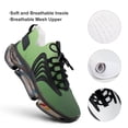 thumbnail image 4 of Gradient Green Gray Walking Shoes for Men Woman Lightweight Tennis Fashion Elastic Sports Shoes Cushion Basketball Shoes, 4 of 7