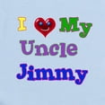thumbnail image 2 of CafePress - I LOVE MY UNCLE JIMMY Infant Bodysuit - Baby Light Bodysuit, Size Newborn - 24 Months, 2 of 4