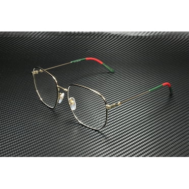 GUCCI GG0396O 001 Aviator Gold Multicolor Gold Demo Lens 56mm Women's Eyeglasses