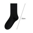 thumbnail image 5 of Tnobhg 1 Pair Women Socks Mid-tube No Odor Retro Solid Color High Elasticity Anti-slip Breathable Soft Sweat-absorption Anti-shrink Sports Cotton Socks, 5 of 7