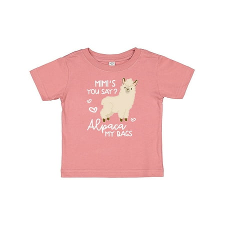 

Inktastic Mimi s You Say Alpaca My Bags Gift Baby Boy or Baby Girl T-Shirt