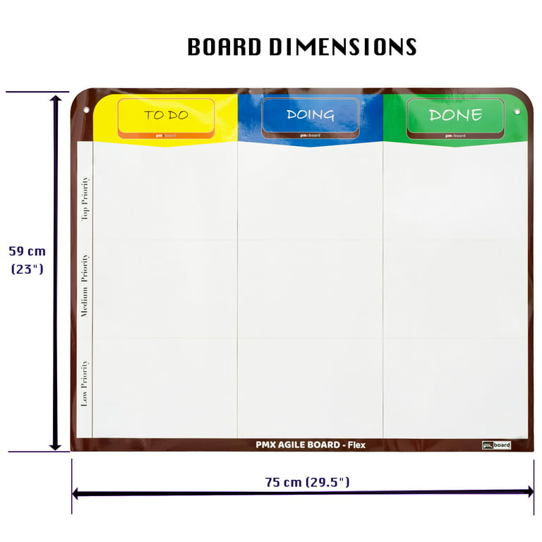  pmxboard Kanban Board Magnetic Kit, Scrum Board