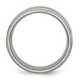 thumbnail image 2 of Auriga Fine Jewelry Titanium Grooved Ridged Edge 8mm Band for Men Size- 14, 2 of 6
