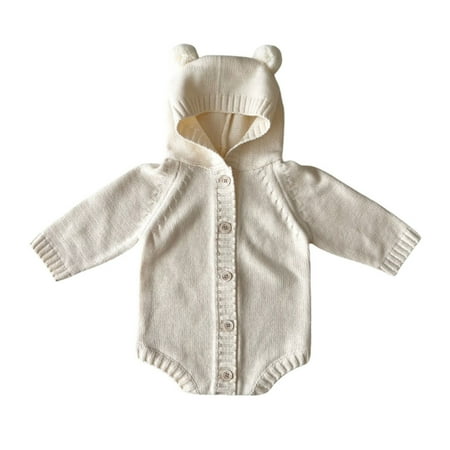 

Girls Bodysuit Baby Romper Outfits Sweater Set Boys Solid Knitted Boys Romper&Jumpsuit Newborn Long Sleeve Onesies Boy Newborn Baby Infant Clothes Girls 0-3 Months