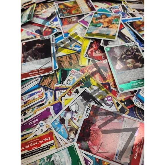 (25) Official One Piece Trading Cards rare Foil Lot