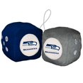 thumbnail image 2 of Dados peludos de los Seahawks de Seattle (NFL), 3, colores del equipo, 2 of 2