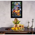 thumbnail image 3 of IBA Indianbeautifulart Lord Krishna Picture Frame Religious Poster Black Wall Frame Deity Photo Frame Wall Decor&nbsp;For Home/ Office/ Temple-6 x 8 Inches, 3 of 7