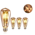 thumbnail image 3 of Bombilla vintage, E27 Bombilla retro LED 4W Iluminación vintage ST64 Bombilla vintage LED Nostalgia antigua Bombilla decorativa Ideal para el hogar Restaurante Café Bar Sala de música Adepaton HFP-0121, 3 of 9
