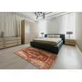 thumbnail image 4 of Ahgly Company Indoor Rectangle Mid-Century Modern Red Persian Area Rugs, 6' x 9', 4 of 6