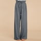 thumbnail image 5 of Pantalones Largos de Pierna Ancha Informales de Algodón Sólido Con Cordón de Lino Y Cintura Elástica Para Mujer Odeerbi  ODB-6, 5 of 9