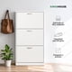 thumbnail image 2 of Mueble Zapatero Organizador de Calzado 3 Cajones Blanco y Madera, Clóset para Zapatos hasta 20 Pares blanco M, 2 of 7