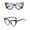 F, variant on VLOOCKLW Transparent Candy Color Glasses ransparent Candy Color Frameless Glasses for Women, UV Protection Fashion Shades for Daily Wear, Parties, Vacations & Gifts