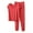 Red, variant on Posijego Two Piece Pajama Sets for Women Summer V Neck Short Sleeve Causal Shirt Jogger Pants Sleepwear Set with Pockets