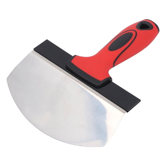 Suodoka 6‑inch Stainless Steel Arc‑Shaped Bucket Scoop – Lightweight, Soft‑Grip, Multi‑Functional Paint & Plaster Trowel