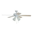 thumbnail image 3 of Craftmade Tce525c4 Twist N Click 52" 5 Blade Led Indoor Ceiling Fan - White, 3 of 4