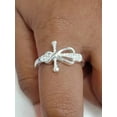 thumbnail image 5 of 2Ct Round Cut Lab Created Diamond Jesus Cross Engagement Ring 14k White Gold Plated, 5 of 5