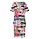 thumbnail image 4 of Lindo vestido de primavera con estampado floral y rayas de acuarela vestido holgado con bolsillos ropa de playa conjuntos elegantes para mujeres embarazadas, 4 of 7
