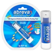 Abreva Docosanol 10 Percent Cold Sore and Fever Blister Treatment Cream Pump, 2G