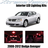 XtremeVision Interior LED for Dodge Avenger 2008-2012 10 pcs Red Interior LED Kit   Installation Tool
