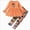 T34-Orange, variant on 1-2 Years Toddler Pajamas Girls Clothes Long Sleeved Top Pants Casual Two Piece Set for 0 6 12 18 24 M 1t 2t 3t 4t 5t 6t Pajamas & Dailywear Set Girls Purple Tracksuit